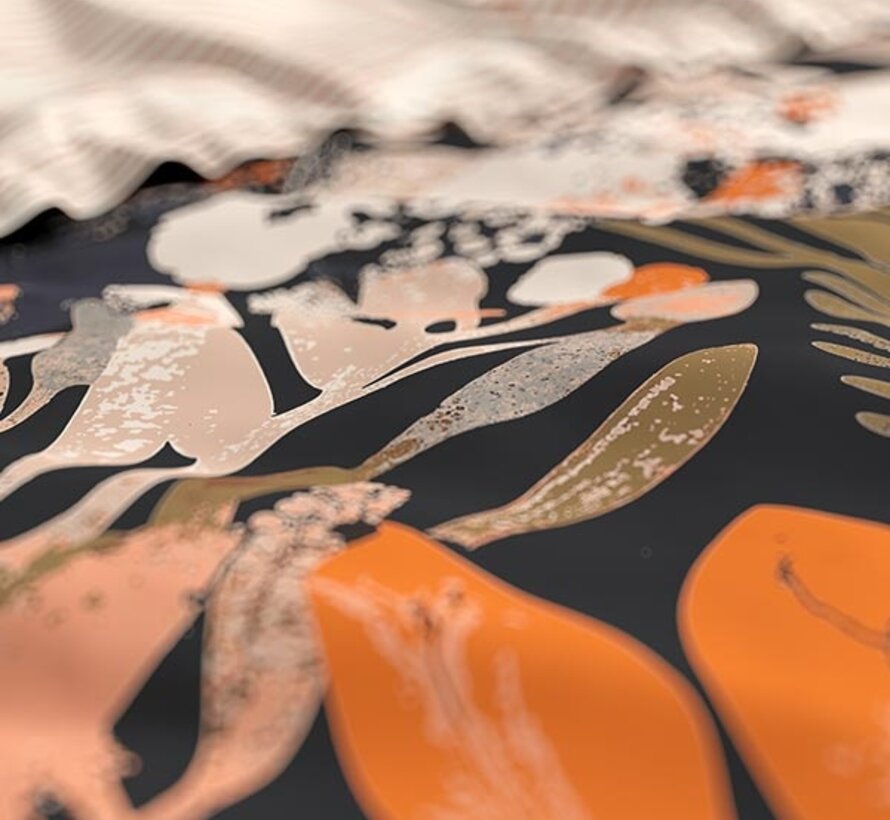 Mystical Garden - Zwart/Multi Dekbedovertrek