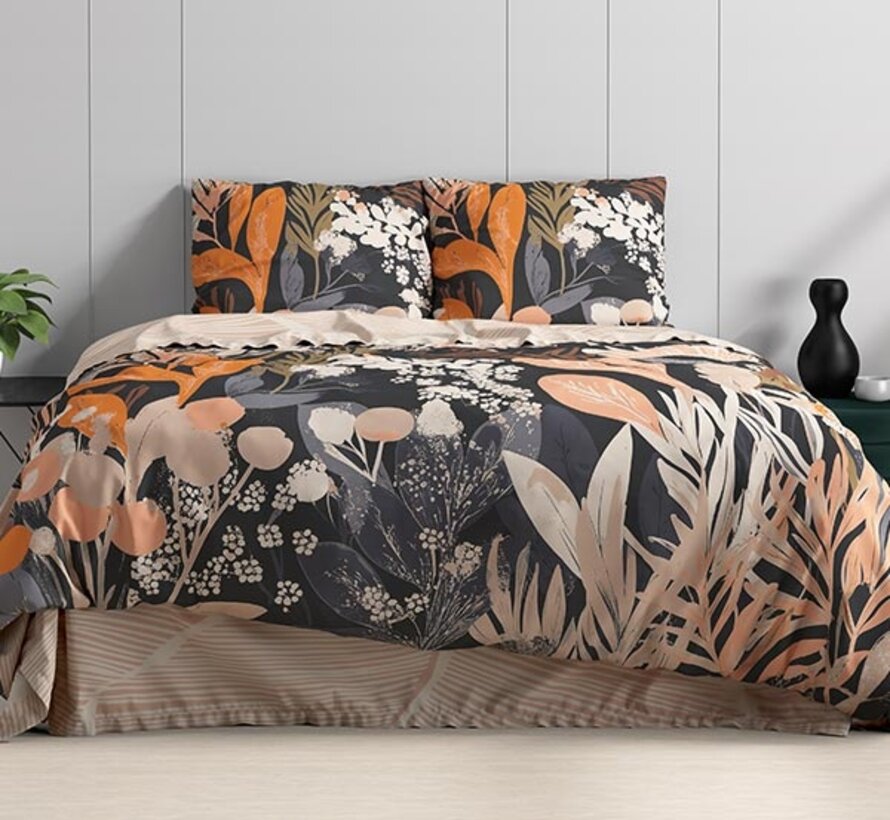 Mystical Garden - Zwart/Multi Dekbedovertrek