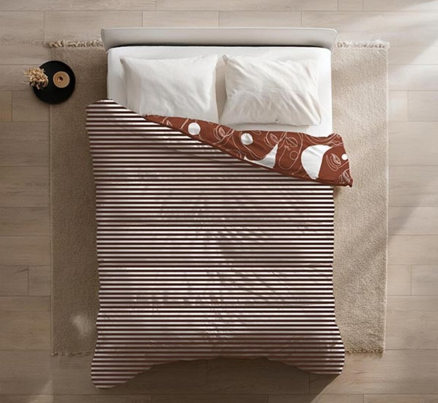 Dekbed Zonder Overtrek - Oneline Red Faces