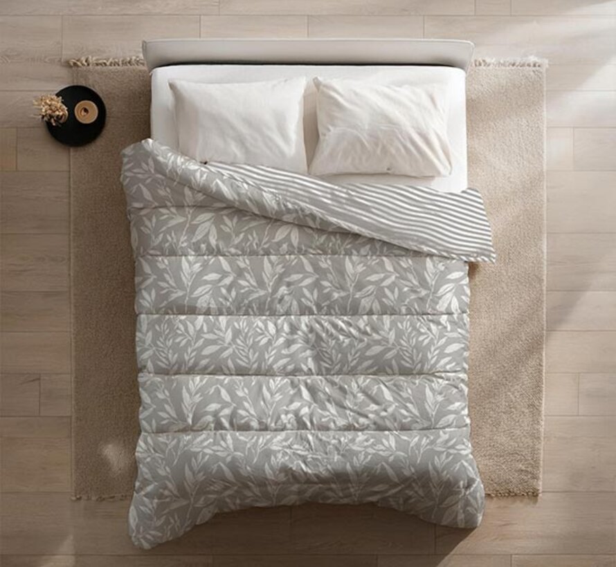 Dekbed Zonder Overtrek - Grey Leafs