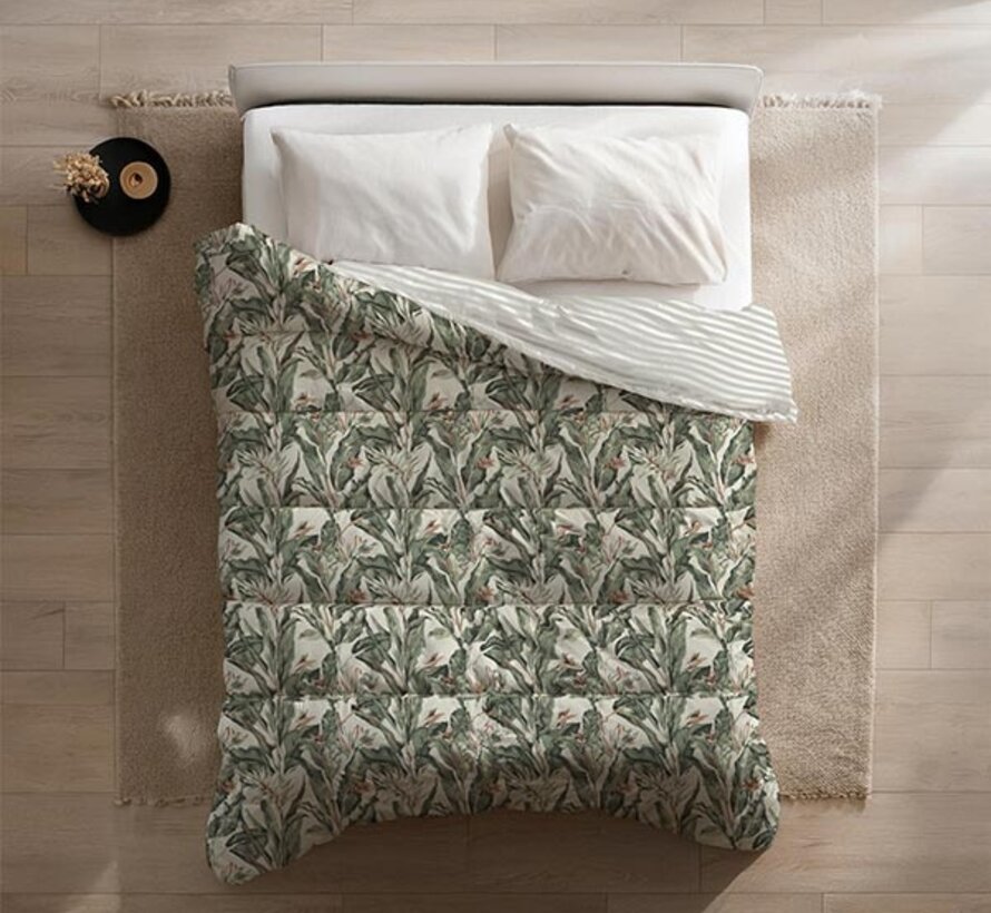 Dekbed Zonder Overtrek - Floral Green