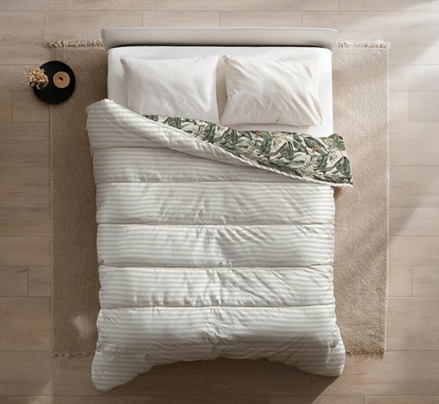 Dekbed Zonder Overtrek - Floral Green