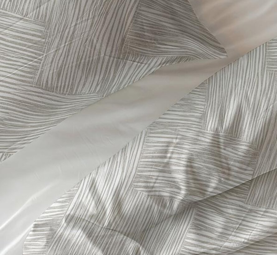 Rattan - Zilvergrijs Dekbedovertrek