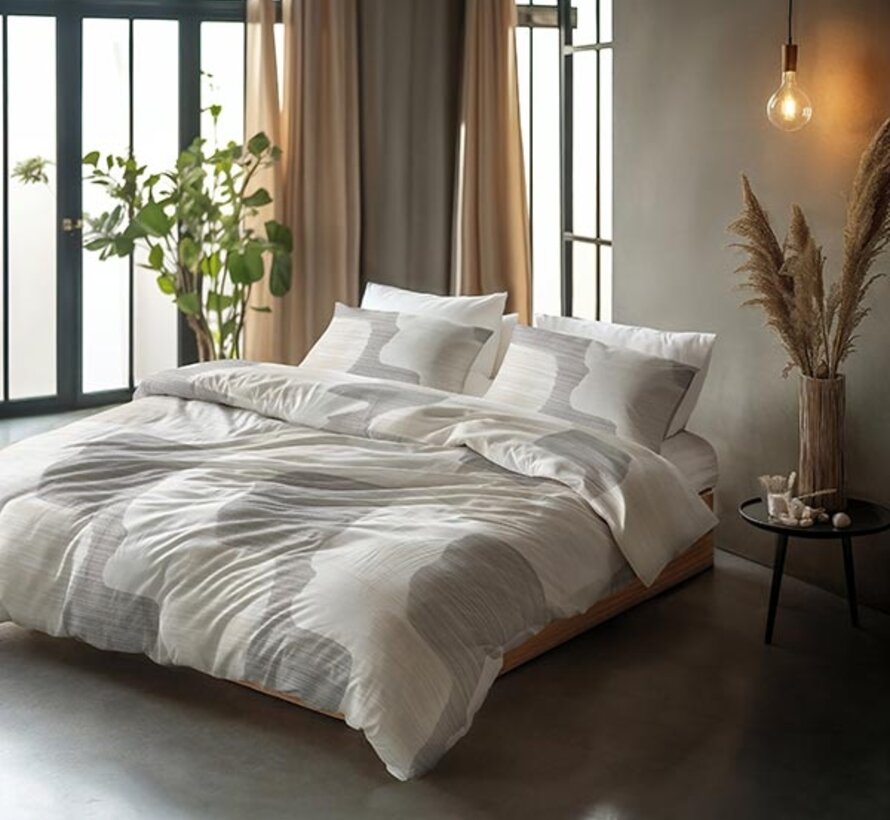 Dune - Grijs Dekbedovertrek