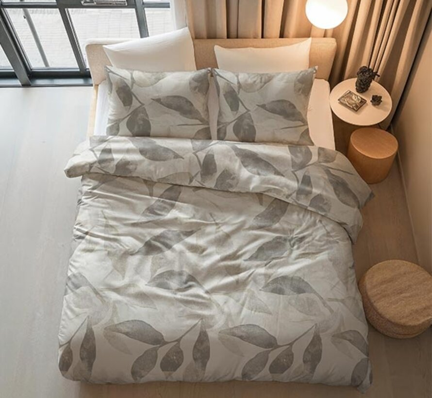 Foilage - Zilvergrijs Dekbedovertrek