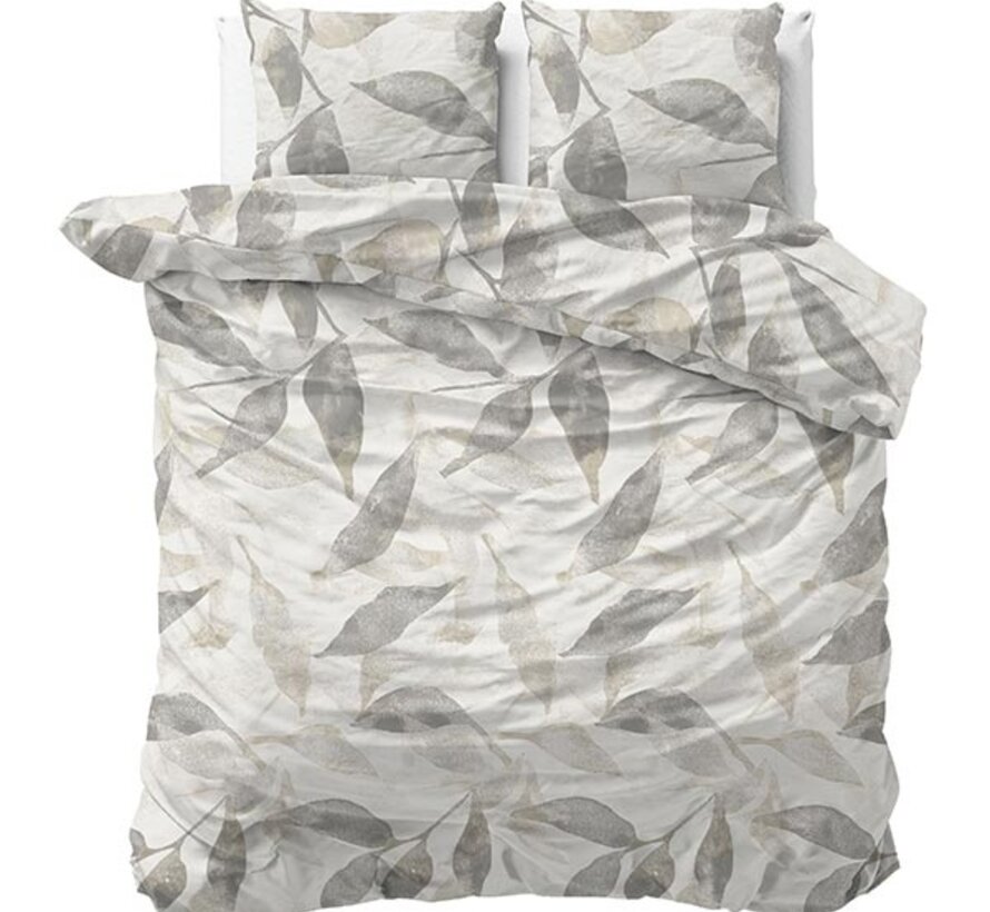 Foilage - Zilvergrijs Dekbedovertrek