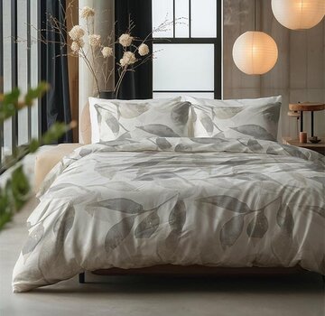 Sleeptime Pure Foilage - Zilvergrijs Dekbedovertrek