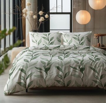 Sleeptime Pure Urban Greenhouse - Groen Dekbedovertrek