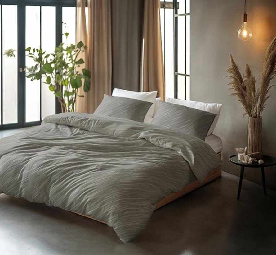 Mellow Stone - Grijs Dekbedovertrek