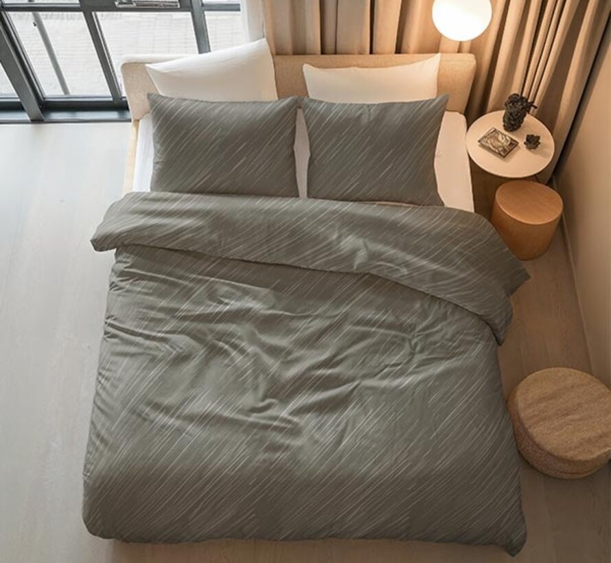 Mellow Stone - Grijs Dekbedovertrek