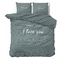 I Love Bed - Groen Dekbedovertrek