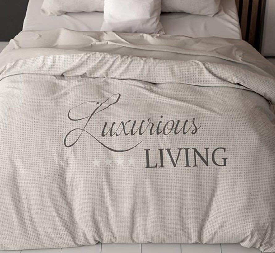 Luxurious Living - Zand Dekbedovertrek