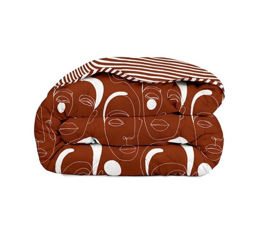 Dekbed Zonder Overtrek - Oneline Red Faces