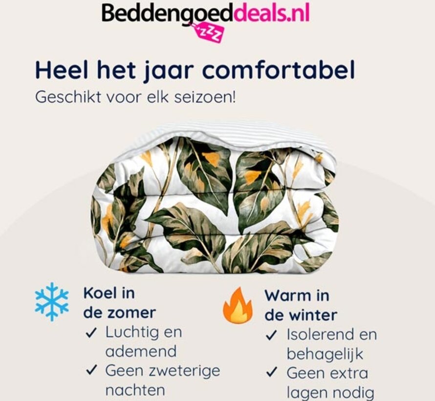 Dekbed Zonder Overtrek - Painted Jungle Plants