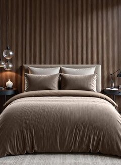 Sleeptime Velvet Cartier - Taupe Dekbedovertrek