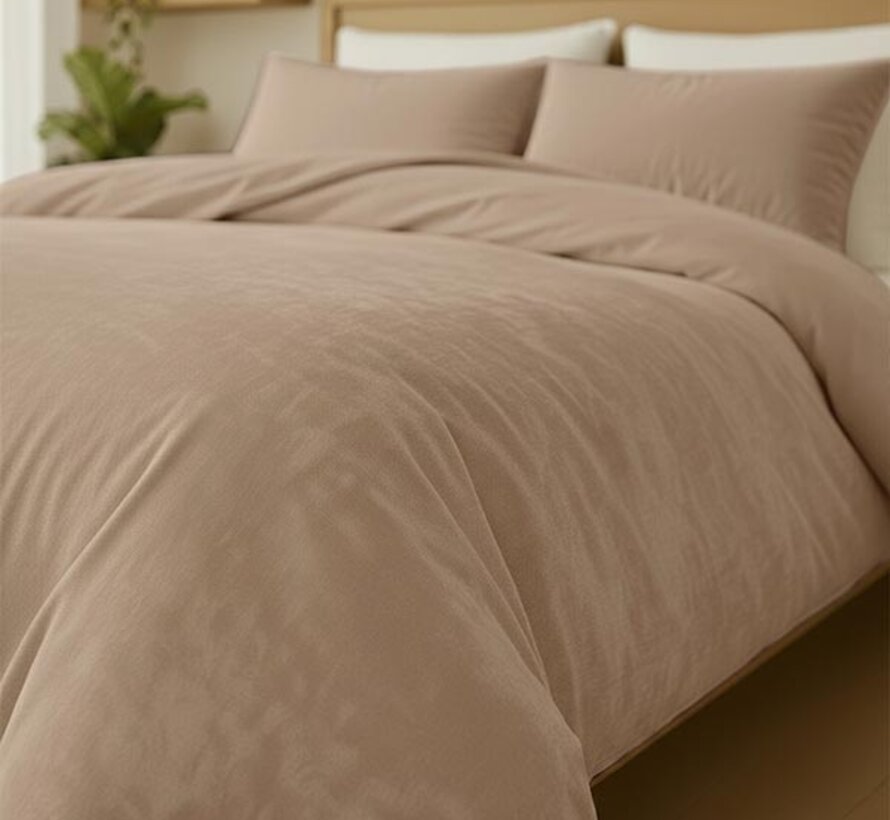 Velvet Coral - Beige Dekbedovertrek