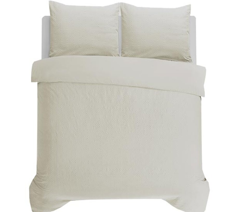 Milano 3D - Creme Dekbedovertrek