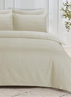 Sleeptime Embossed Milano 3D - Creme Dekbedovertrek