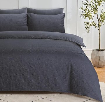 Sleeptime Embossed Milano 3D - Antraciet Dekbedovertrek