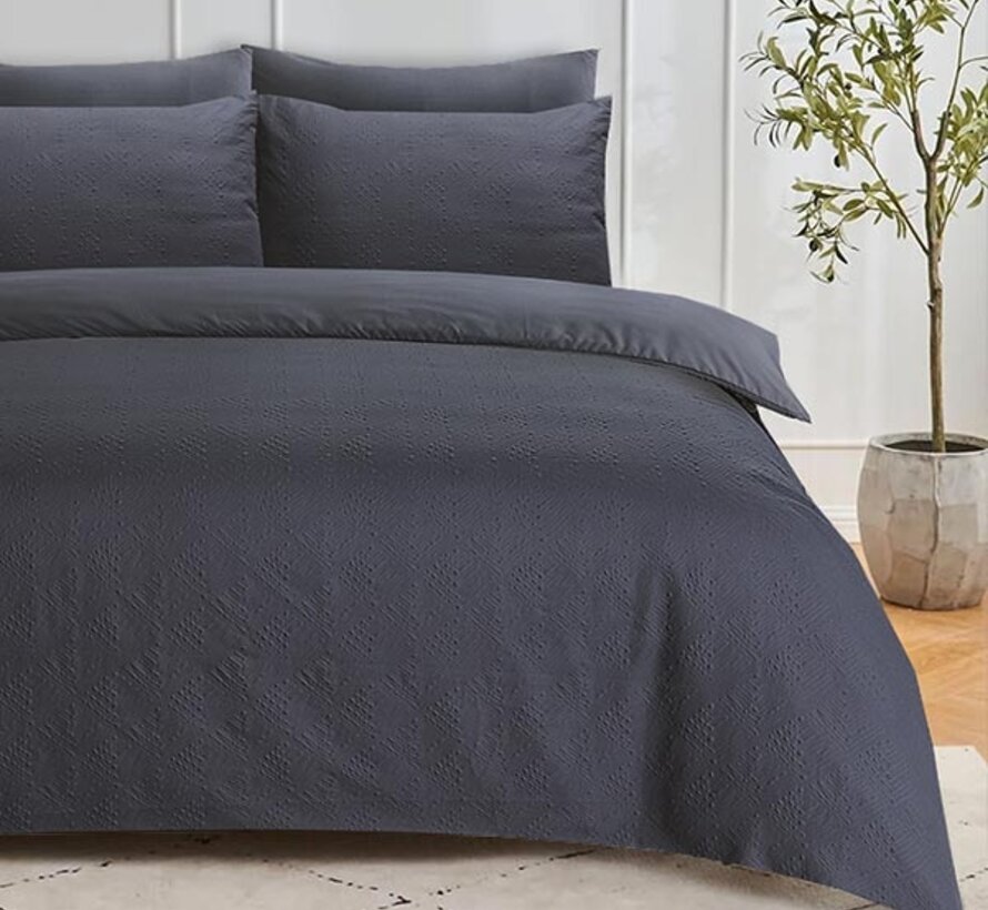 Milano 3D - Antraciet Dekbedovertrek