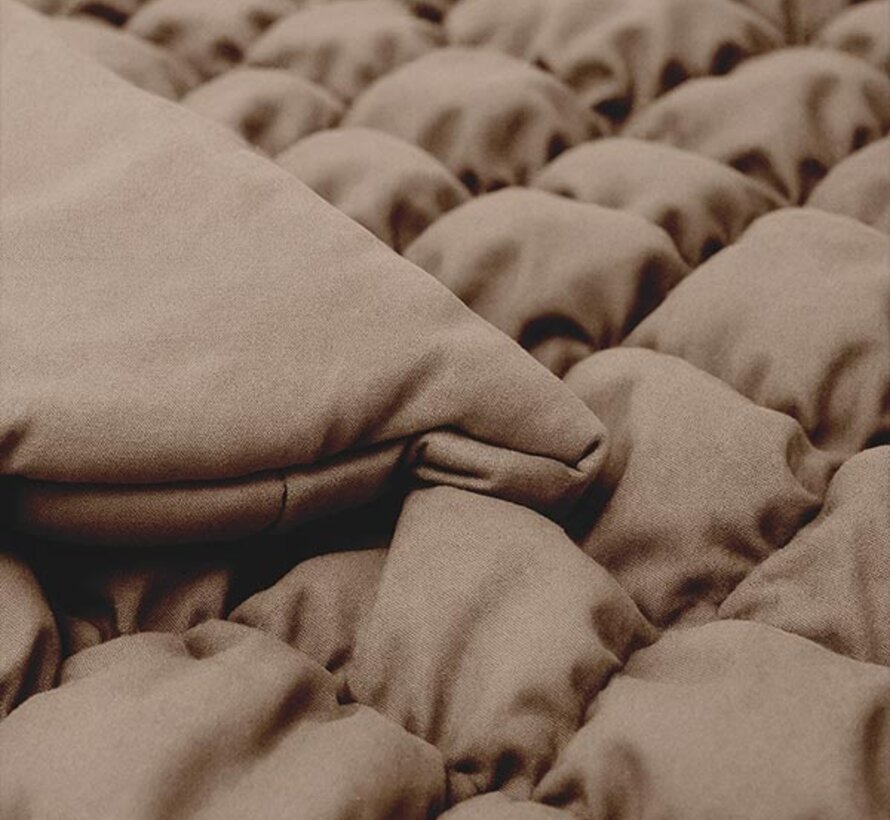 Dekbed Zonder Overtrek - Warm Taupe Puffy