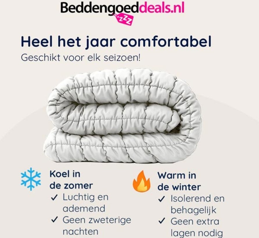 Dekbed Zonder Overtrek - Wit Puffy