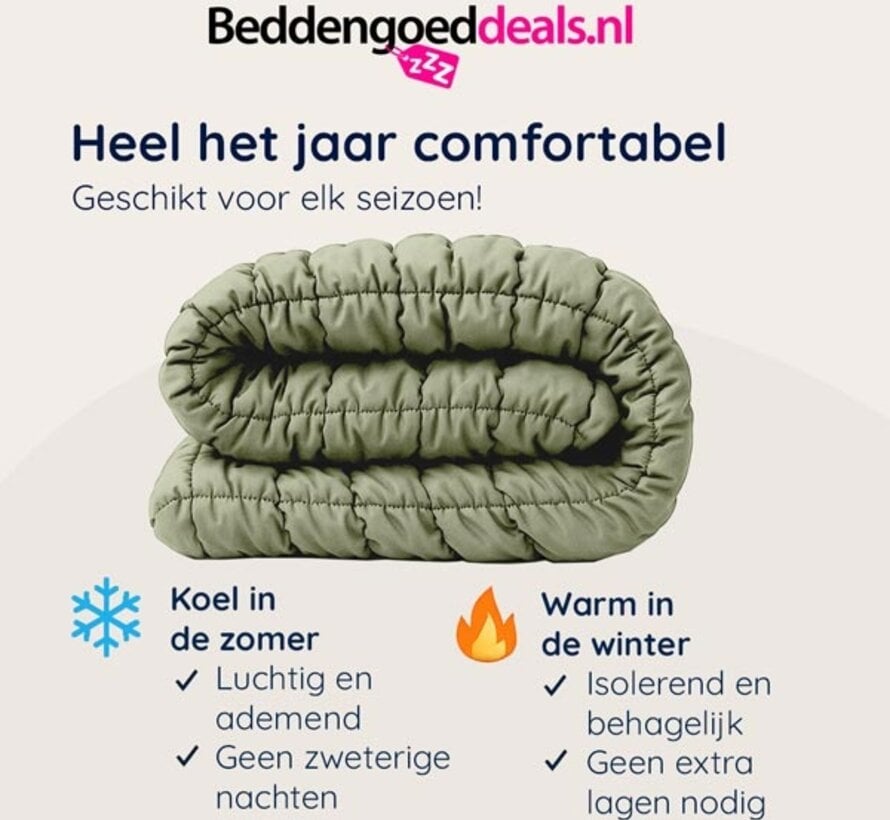 Dekbed Zonder Overtrek - Pistache Puffy