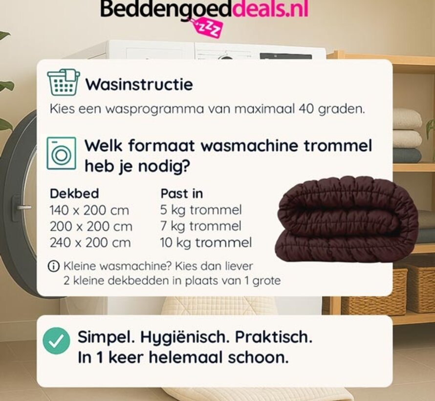 Dekbed Zonder Overtrek - Rozijn Puffy