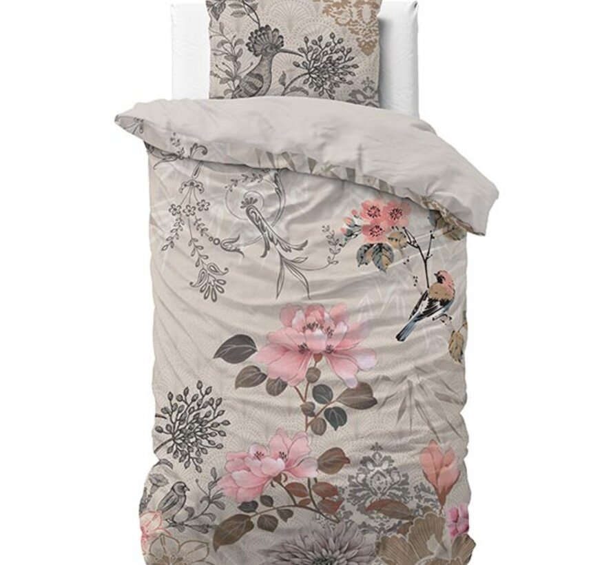 Forest Flowers - Creme Dekbedovertrek