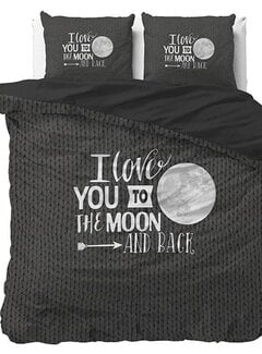 Sleeptime Essentials Moon and Back - Antraciet Dekbedovertrek