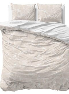 Sleeptime Pure Ginkgo Whisper - Zand/Grijs Dekbedovertrek