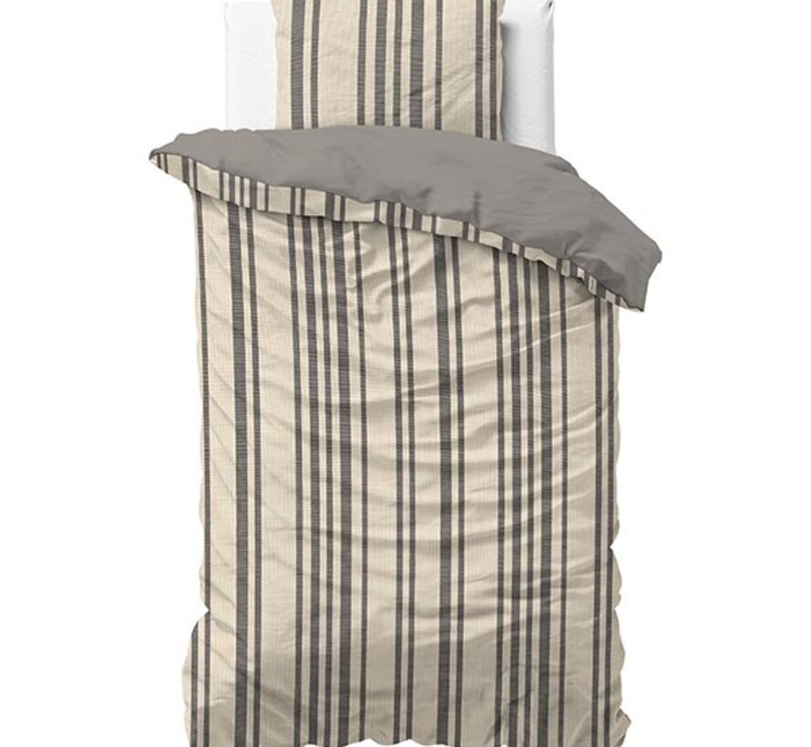 Linear Linen - Zand Dekbedovertrek