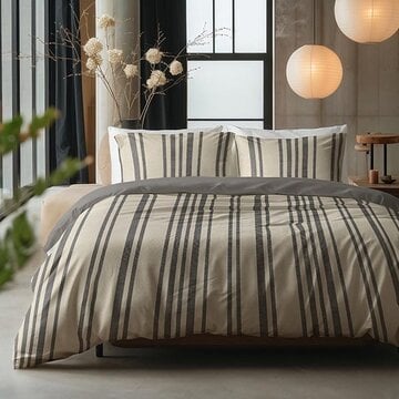 Sleeptime Pure Linear Linen - Zand Dekbedovertrek