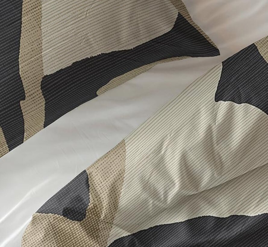 Graphic Garden - Antraciet Dekbedovertrek