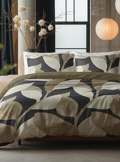 Sleeptime Pure Graphic Garden - Antraciet Dekbedovertrek