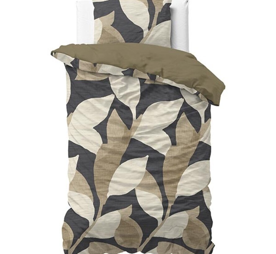 Graphic Garden - Antraciet Dekbedovertrek