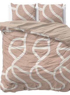 Sleeptime Pure Clay Contours - Perzikbruin Dekbedovertrek