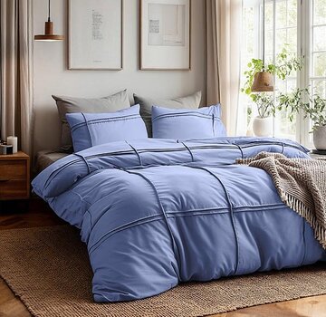 Sleeptime Fresh Washed Tufted - Blauw Dekbedovertrek
