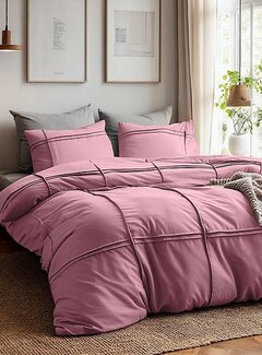 Sleeptime Fresh Washed Tufted - Oud Roze Dekbedovertrek