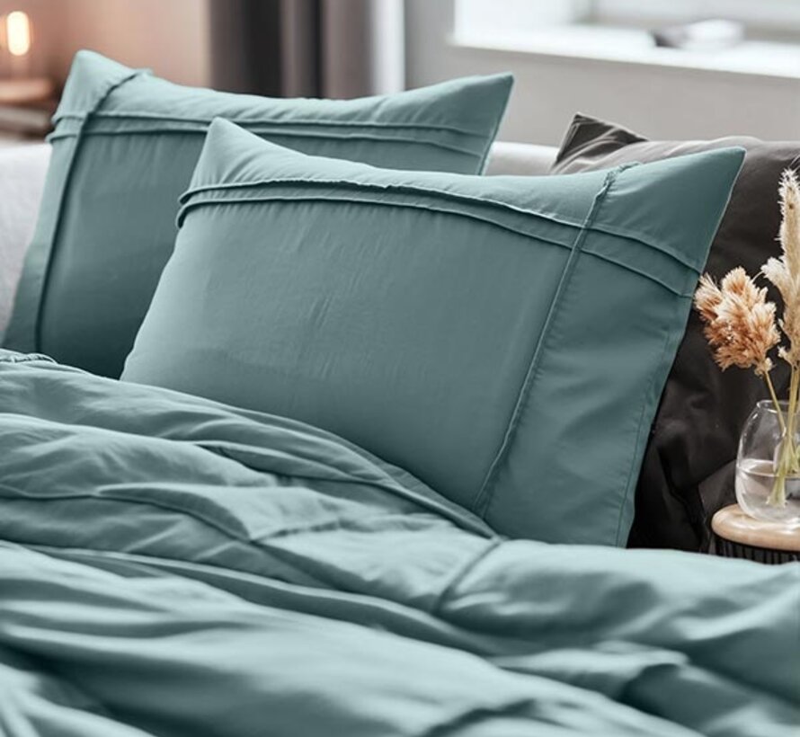 Washed Tufted - Groen Dekbedovertrek