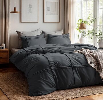 Sleeptime Fresh Washed Tufted - Antraciet Dekbedovertrek