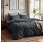 Washed Tufted - Antraciet Dekbedovertrek