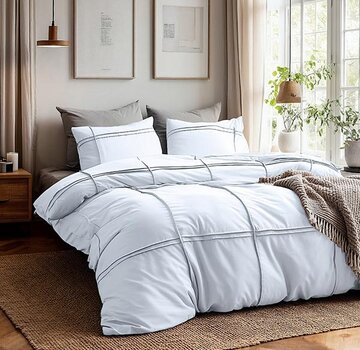 Sleeptime Fresh Washed Tufted - Wit Dekbedovertrek