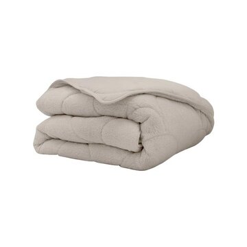 Whitelabel Dekbed Zonder Overtrek - Taupe Teddy