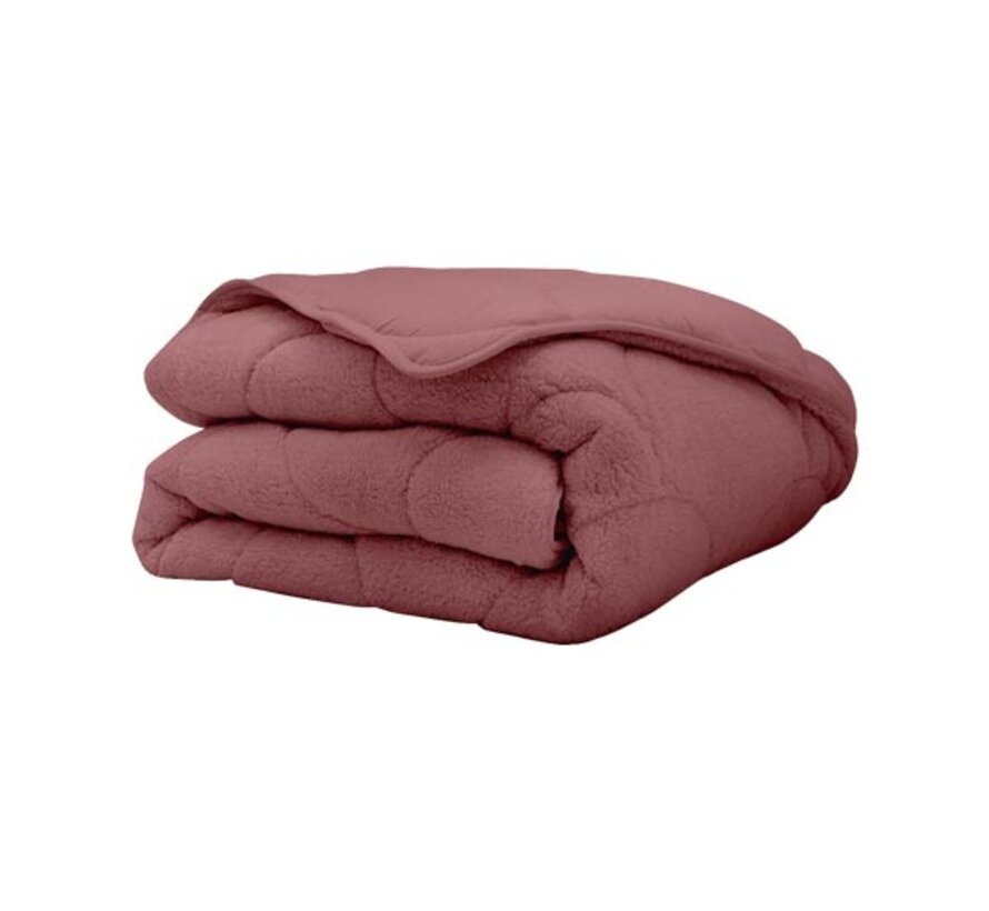 Dekbed Zonder Overtrek - Oud Roze Teddy