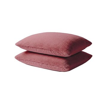 Whitelabel 2-Pack: Kussenslopen - Oud Roze Teddy