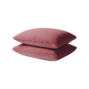 Whitelabel 2-Pack: Kussenslopen - Oud Roze Teddy