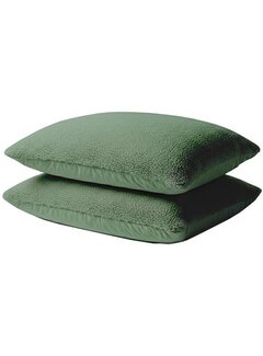 Whitelabel 2-Pack: Kussenslopen - Groen Teddy