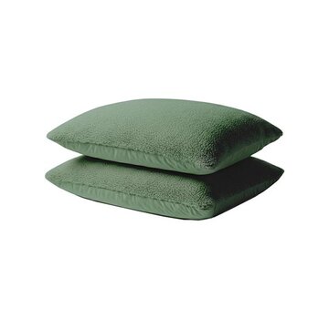 Whitelabel 2-Pack: Kussenslopen - Groen Teddy