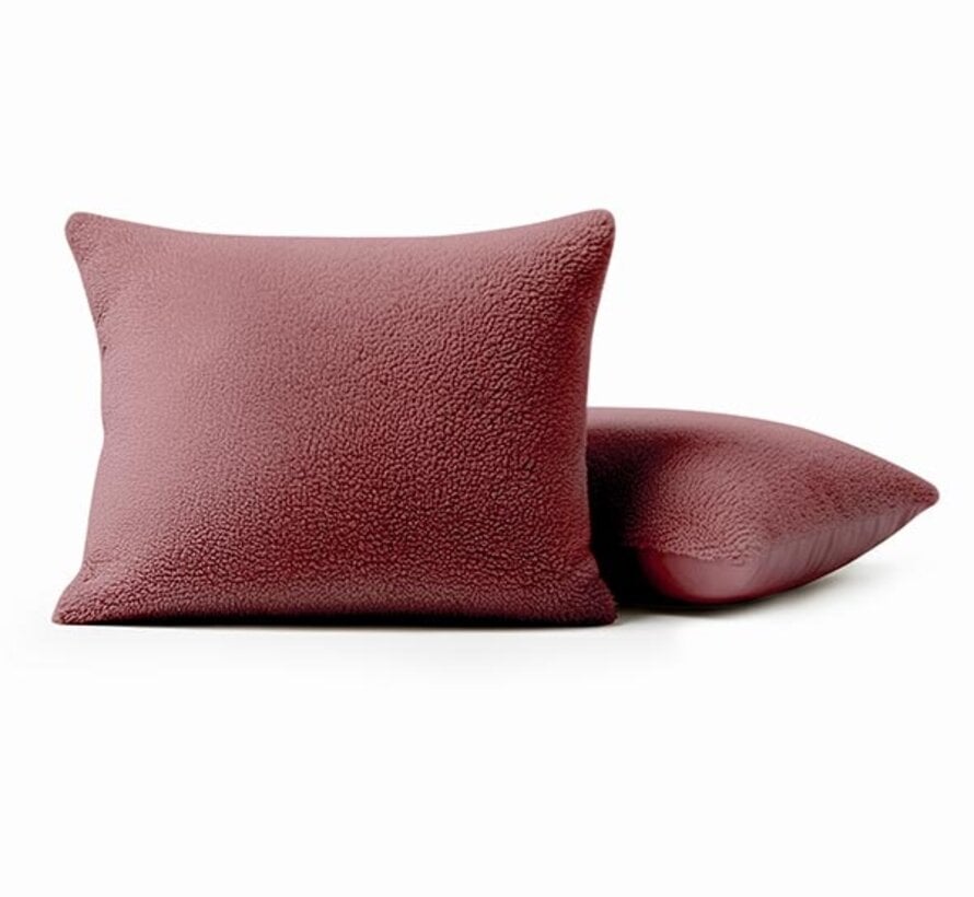 2-Pack: Kussenslopen - Oud Roze Teddy